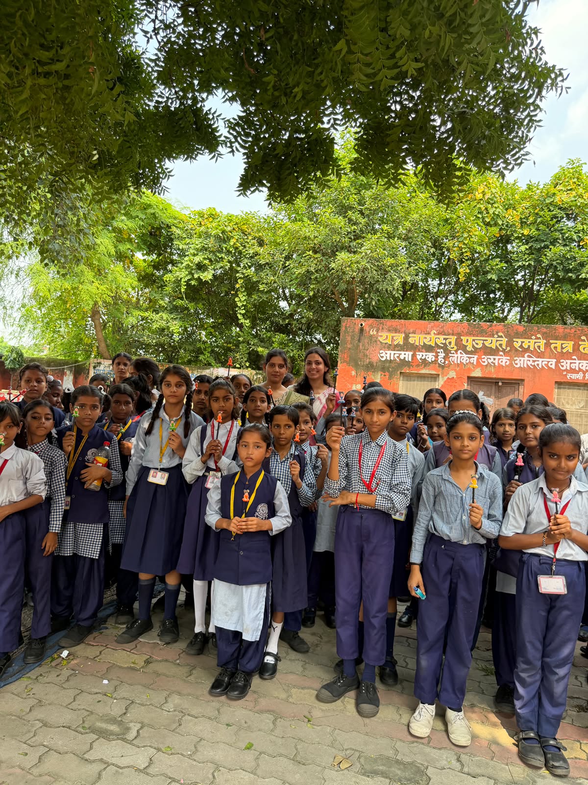 Children gathered together at Sapne