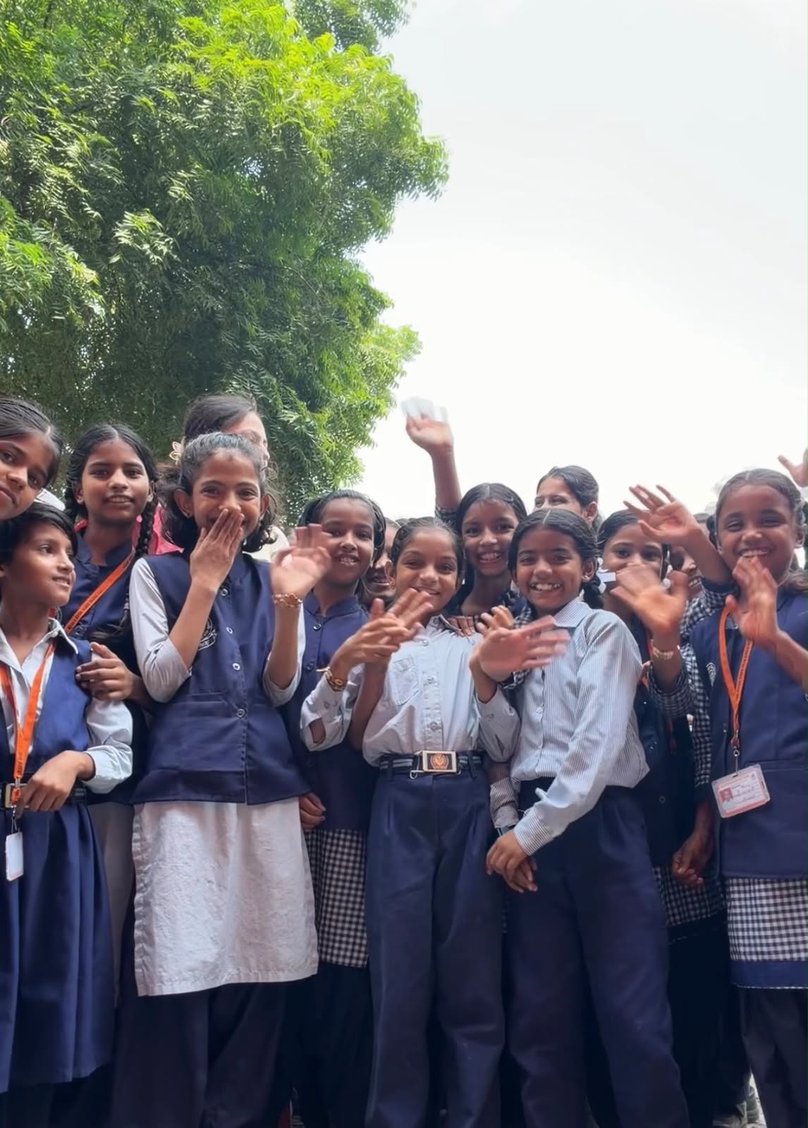 Children celebrating together at Sapne